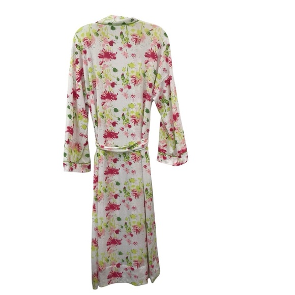 Soft Surroundings Floral Painterly Robe Medium with Tie and Pockets - Picture 2 of 4